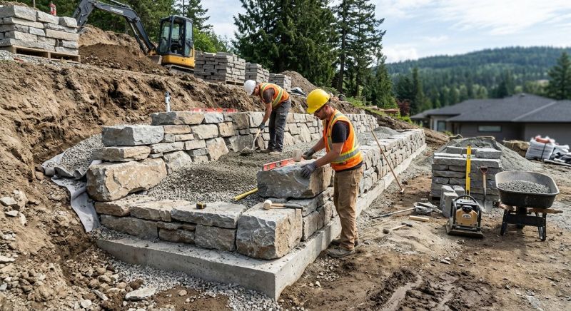 Hardscape Wall Construction in Napa, CA