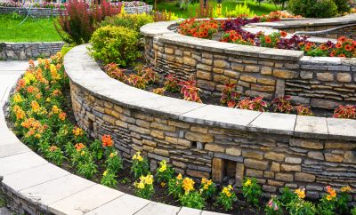 Landscape Wall Construction in Rockwall, TX