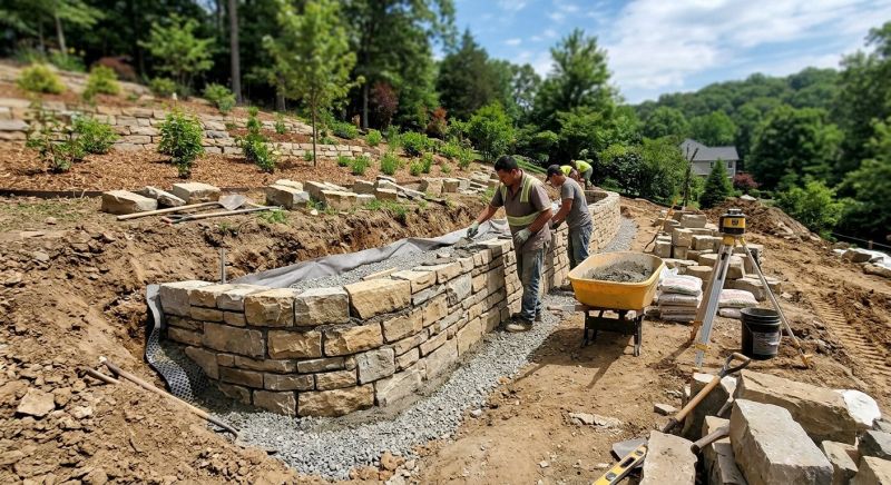 Landscape Wall Construction in Orlando, FL